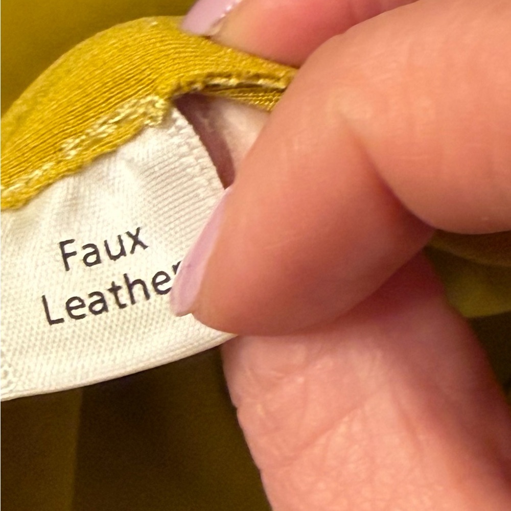 Joan Vass- New York Yellow Faux Suede Women's Shacket/Jacket, Size. XL - Picture 5 of 7